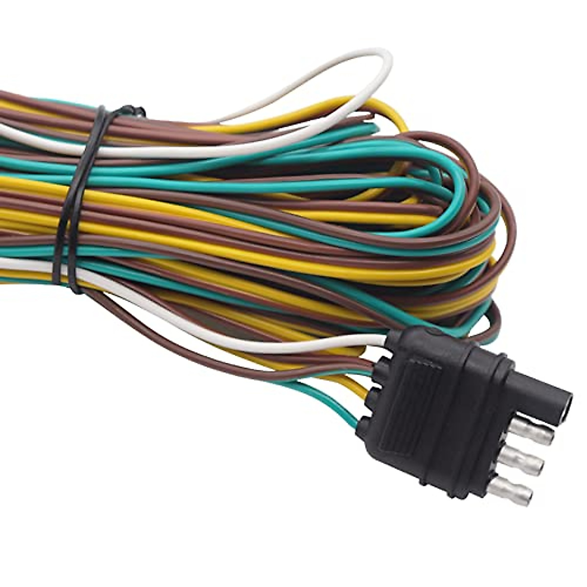 Flat Trailer Light Cable Wiring Harness 16 AWG 4 Wire COPPER MADE IN U - Foto 13