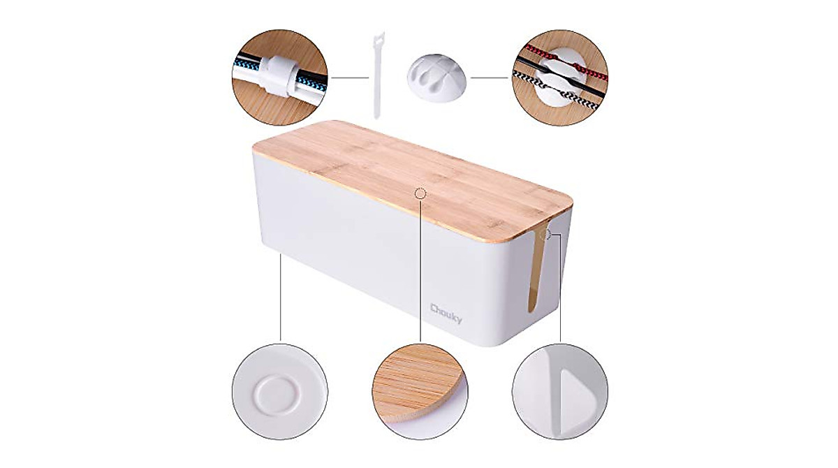 Large 2 Pack Cable Management Box - Organize Cords Today