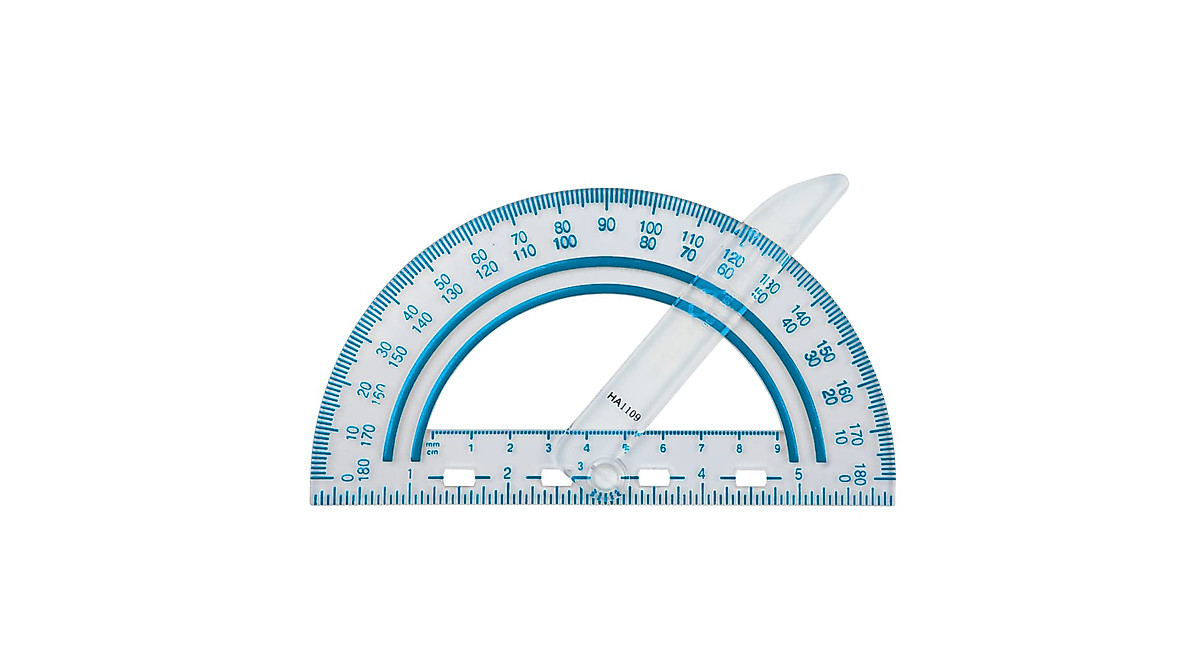 Fiskars Swing Arm Protractor for Students | Accurate Geometry Tool