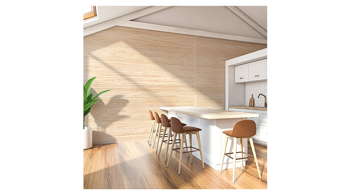 Art3d Natural Bamboo Wall Panel for Interior Wall Decor, Renewable Pole ...