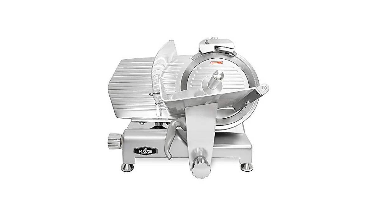 KWS MS-12ES Electric Meat Slicer - 12" Stainless Steel