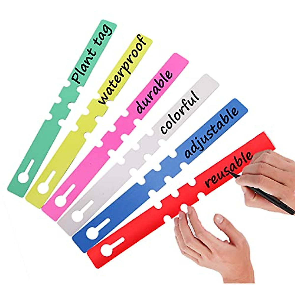 Kecoya 600 PCS Plastic Plant Tree Tags - Waterproof & Adjustable Labels