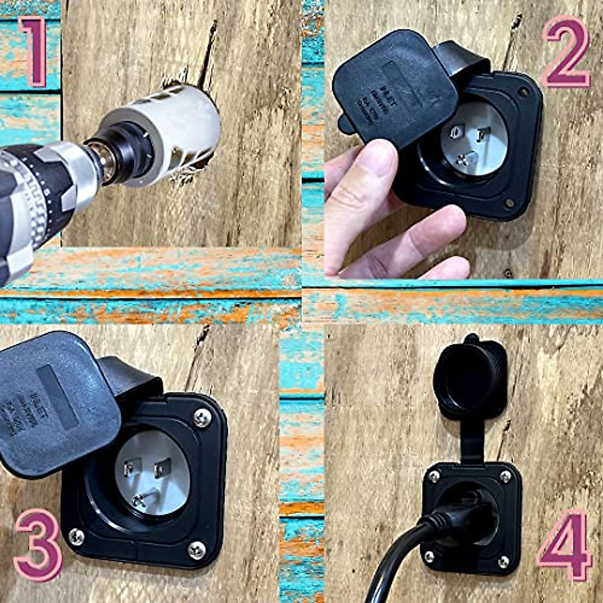 Sintron 15 Amp Flanged Inlet - Durable & Weatherproof
