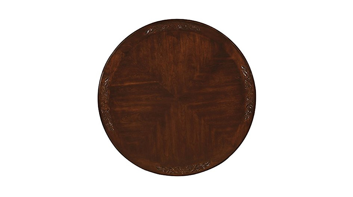 Shop Wilson Traditional Wood Round Dining Table - Brown Cherry