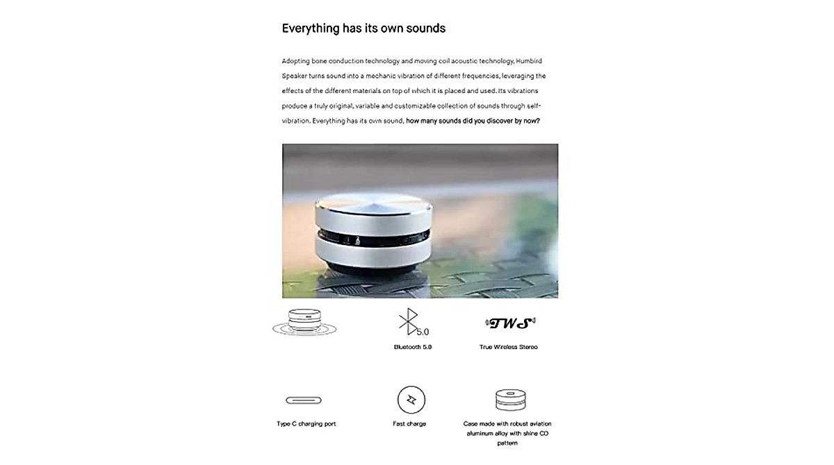 Inossa Turn Any Surface into a Bluetooth Mini Speaker | Powerful & Portable