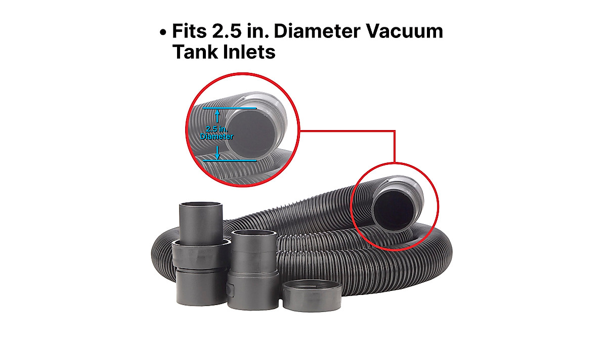 Shop-Vac 9051200 manguera de pie de 1.25 pulgadas y 8 pies