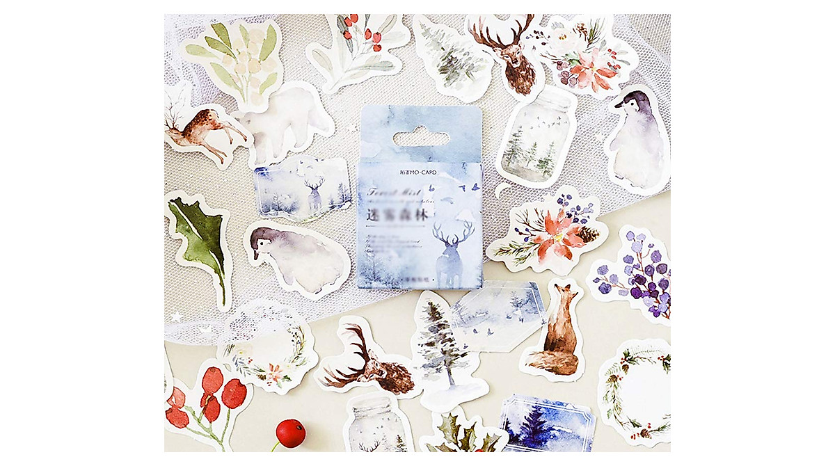 Mini Scrapbook Stickers - Vintage Vinyl Decor for Journals & Laptops