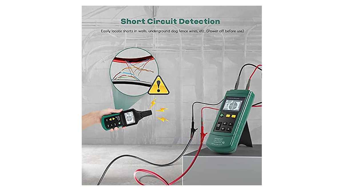 Underground Wire Locator Cable Tracer Detector For Finding Wall Underground Dog Fence Broken Wire Short Circuit Metal Pipe, MY6818 Multifunction Wire Cable Tester - View #4