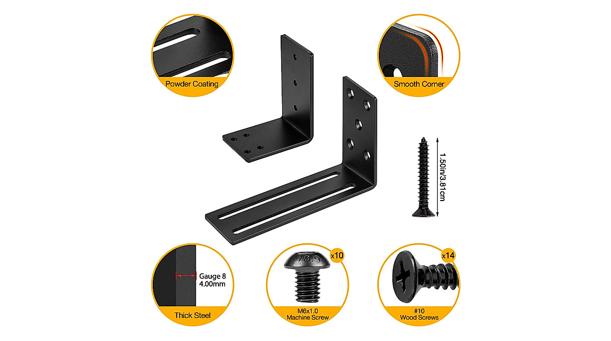 Secure Your Home with Adjustable Door Barricade Brackets | Heavy-Duty Steel