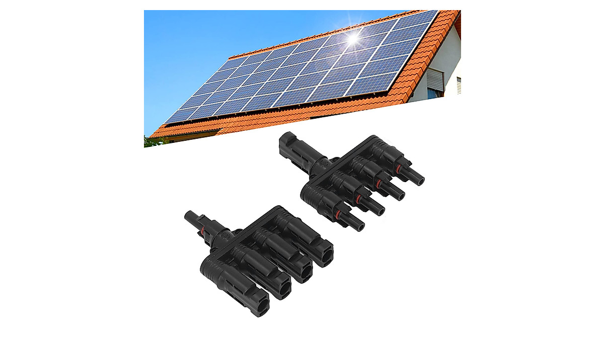 4 to 1 Solar Panel Connectors | 1000VDC IP67 Waterproof
