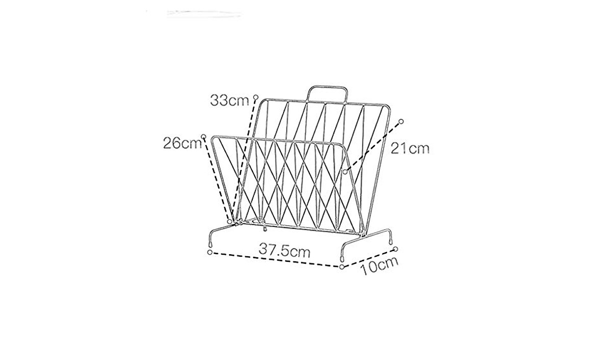 Stylish Magazine & Newspaper Rack for Home & Office