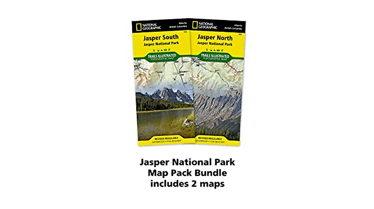 Jasper National Park Map Pack - Waterproof Trails Illustrated Maps