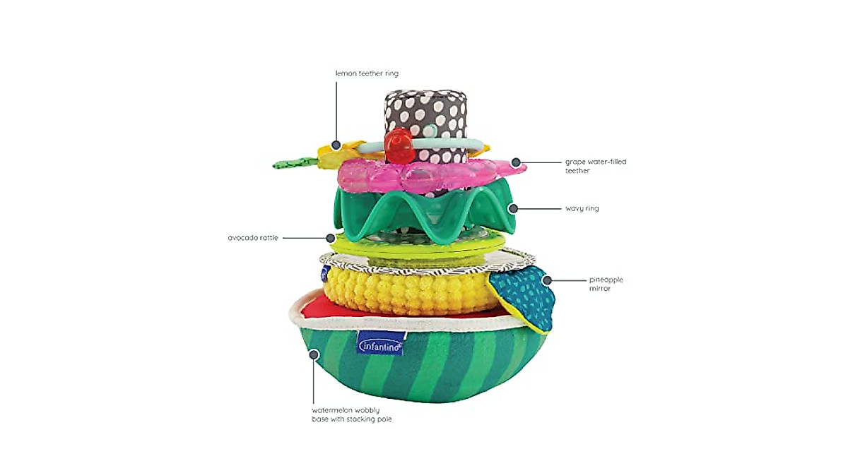 Infantino Sensory Stacking Rings for Infant Development