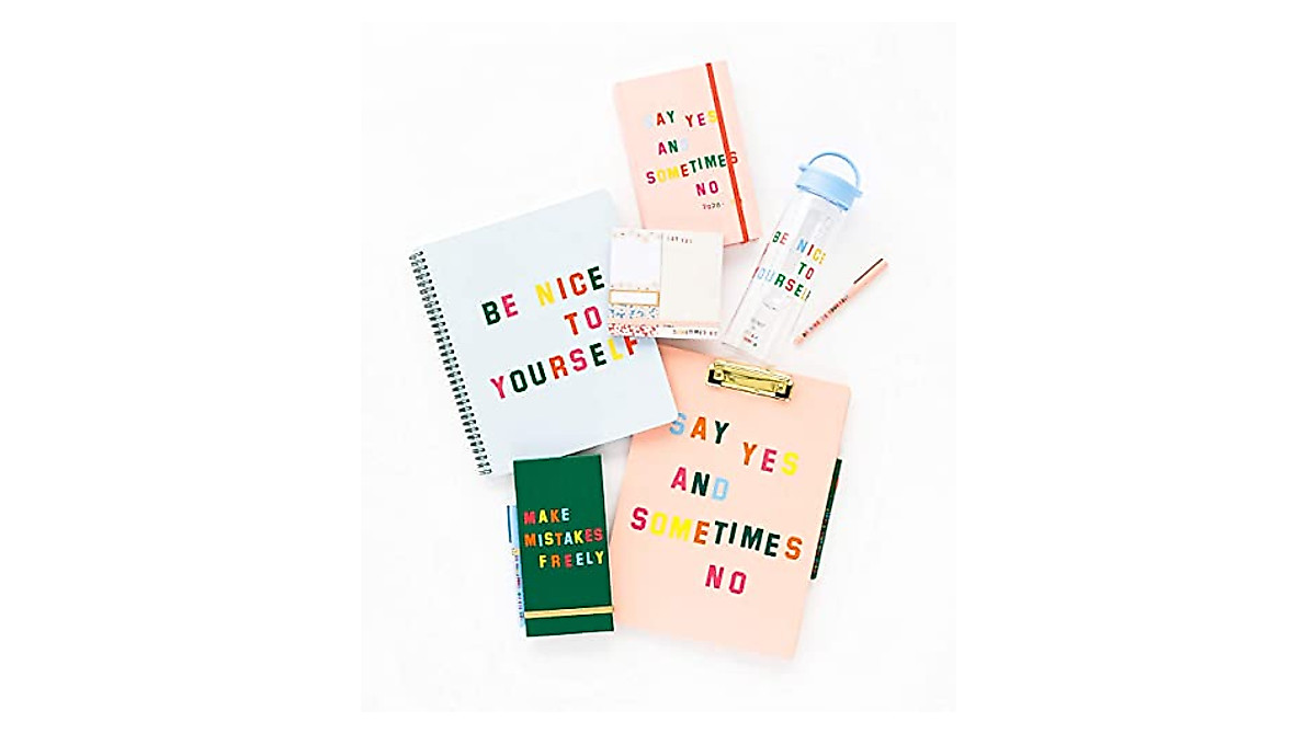 ban.do Large Spiral Notebook - Be Nice To Yourself | 11x9 Inches