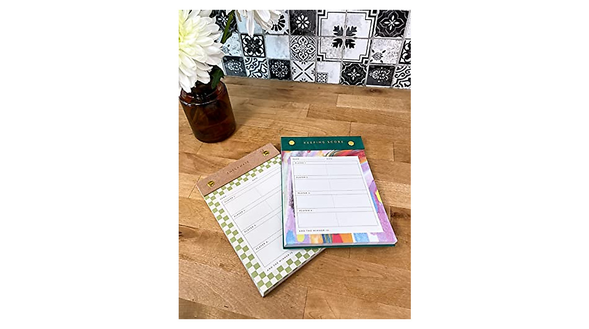 Score Keeping Notepad for Game Nights - DesignWorks Ink