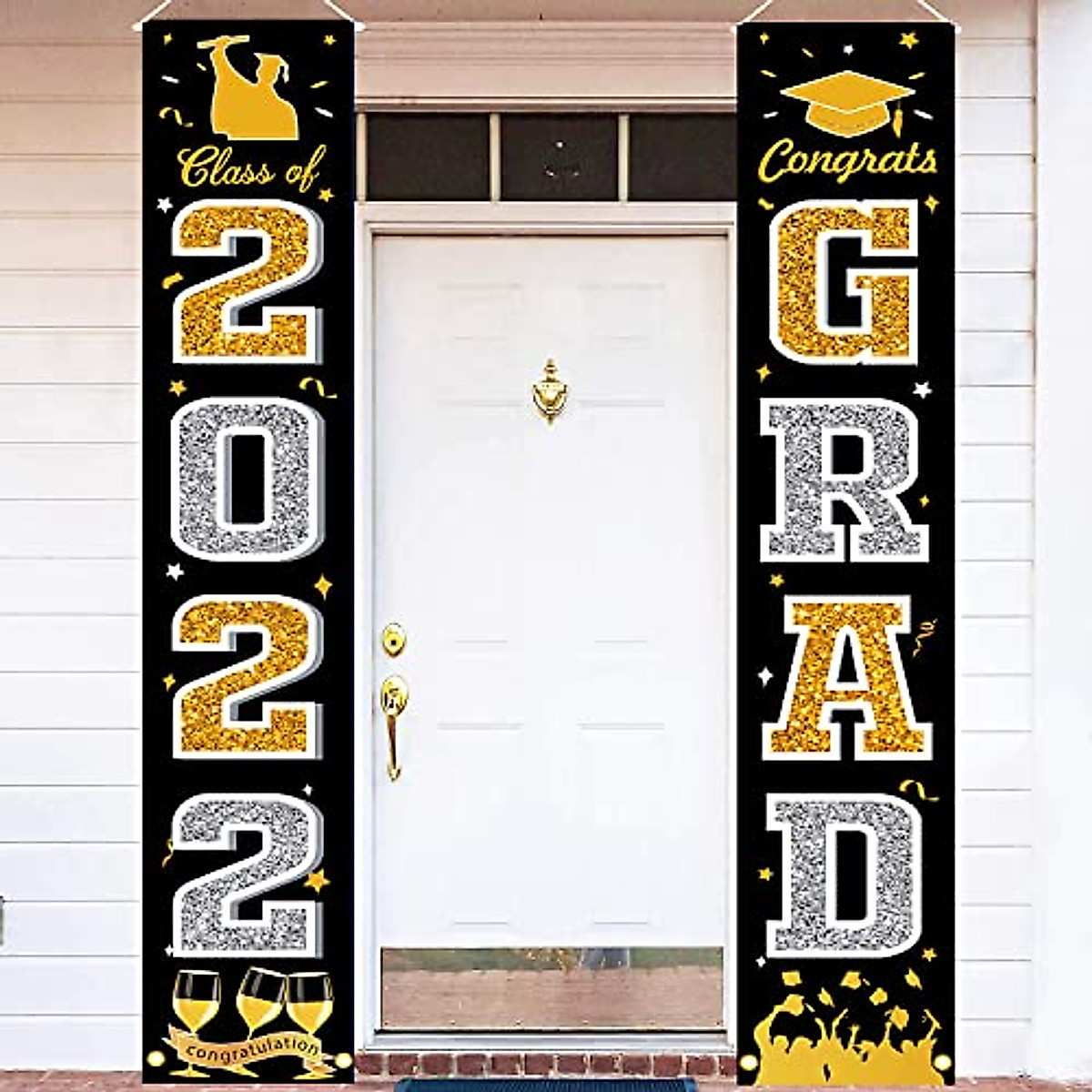 2022 Graduation Banner - Class of 2022 Party Decor & Door Sign