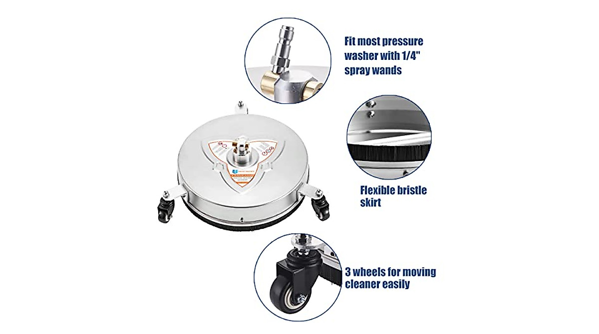 RIDGE WASHER 16-Inch Pressure Surface Cleaner for Power Washers