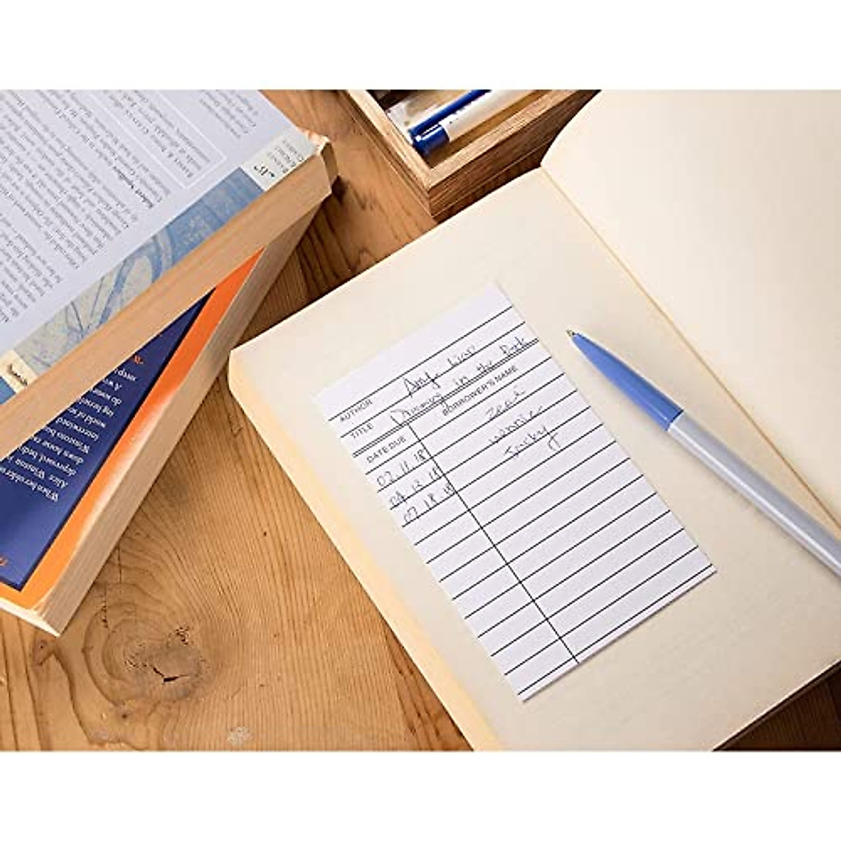 250-Pack Library Cards for Easy Book Tracking