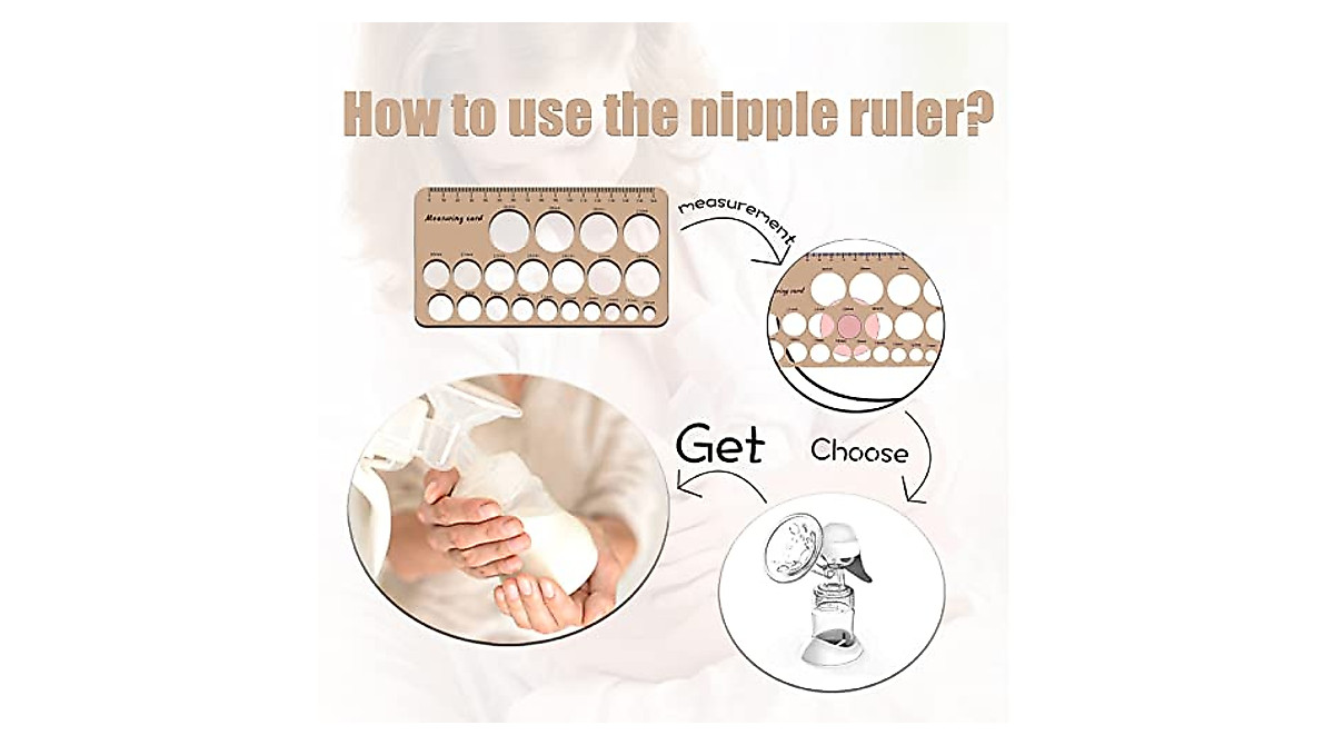 KOLEKY Nipple Ruler for Comfortable Breast Pump Fit | 6 Color Options