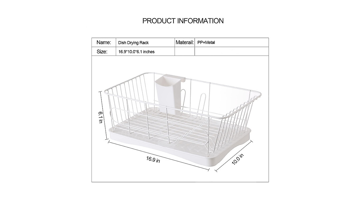 Stainless Steel Dish Drying Rack with Swivel Spout - Space-Saving and ...