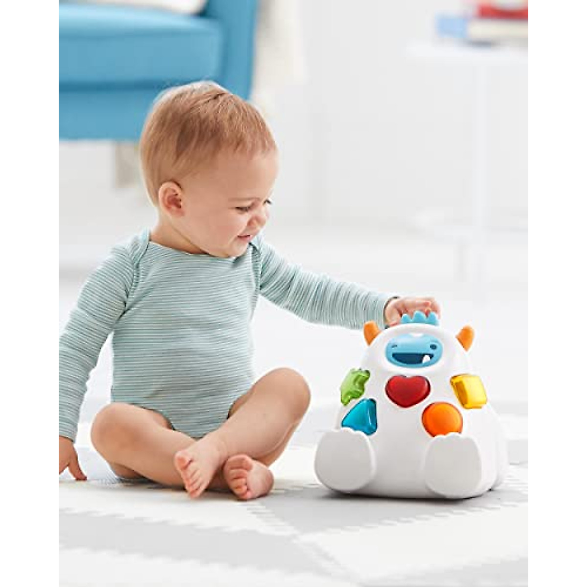 Skip Hop Shape Sorter Yeti - Educational Toddler Toy for Learning ...