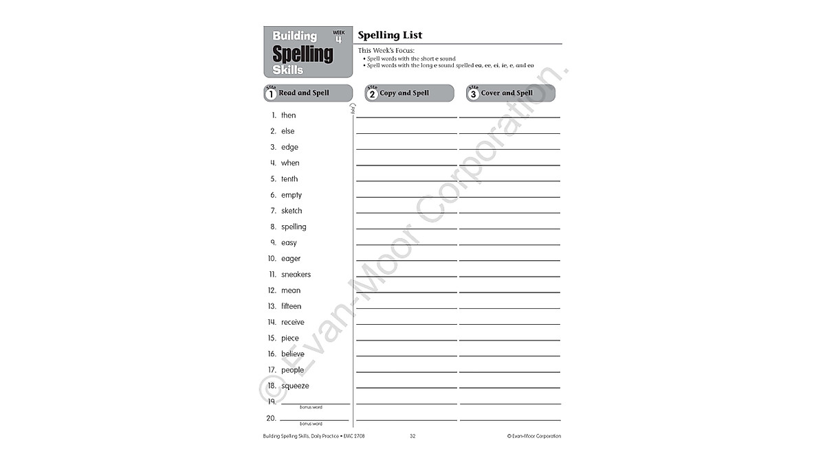 Building Spelling Skills Grade 4 - Engaging Workbook for Homeschool ...