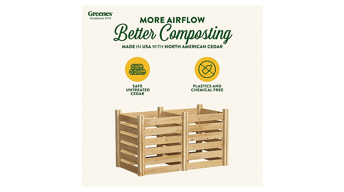 Greenes Cedar Composter - Sustainable & Easy Gardening
