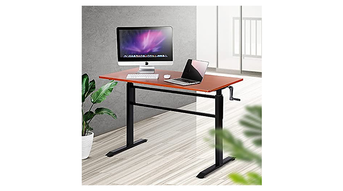UNICOO Crank Adjustable Height Standing Desk