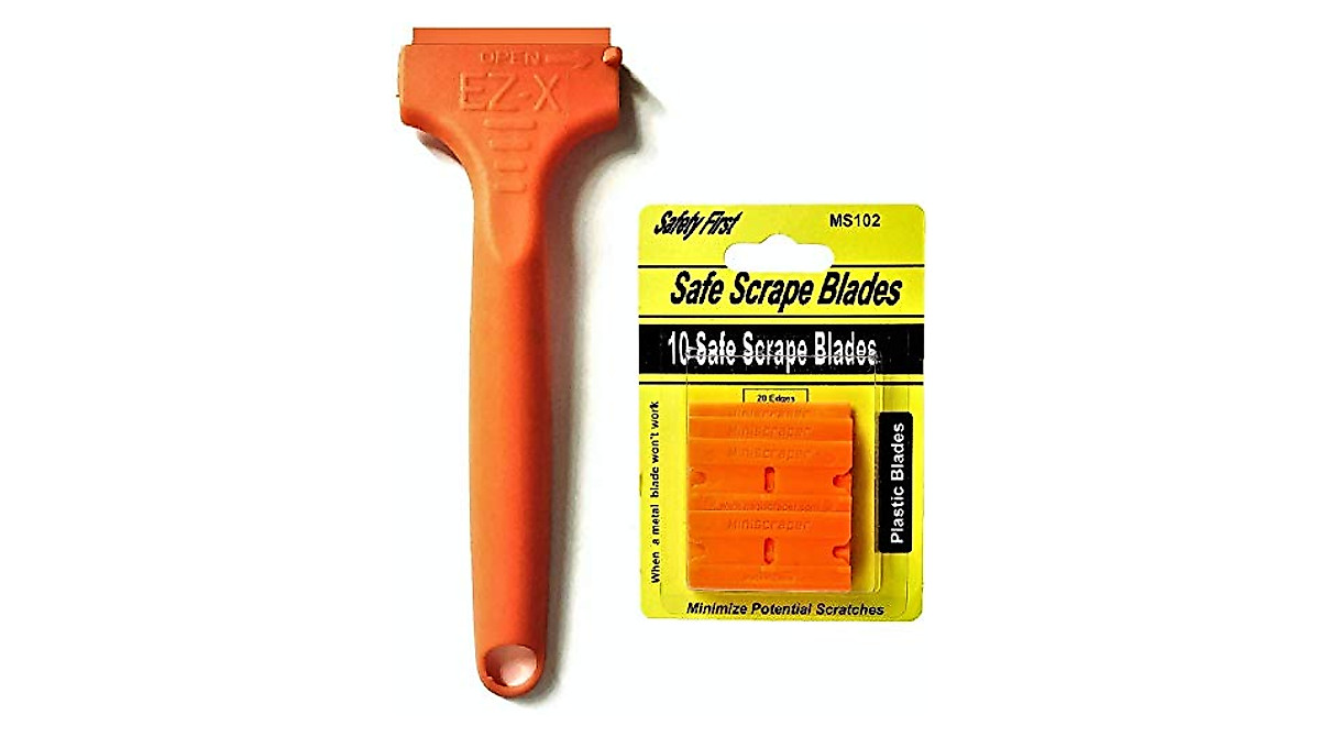 MINISCRAPER EZ X Razor Scraper - Safe Decal & Sticker Remover