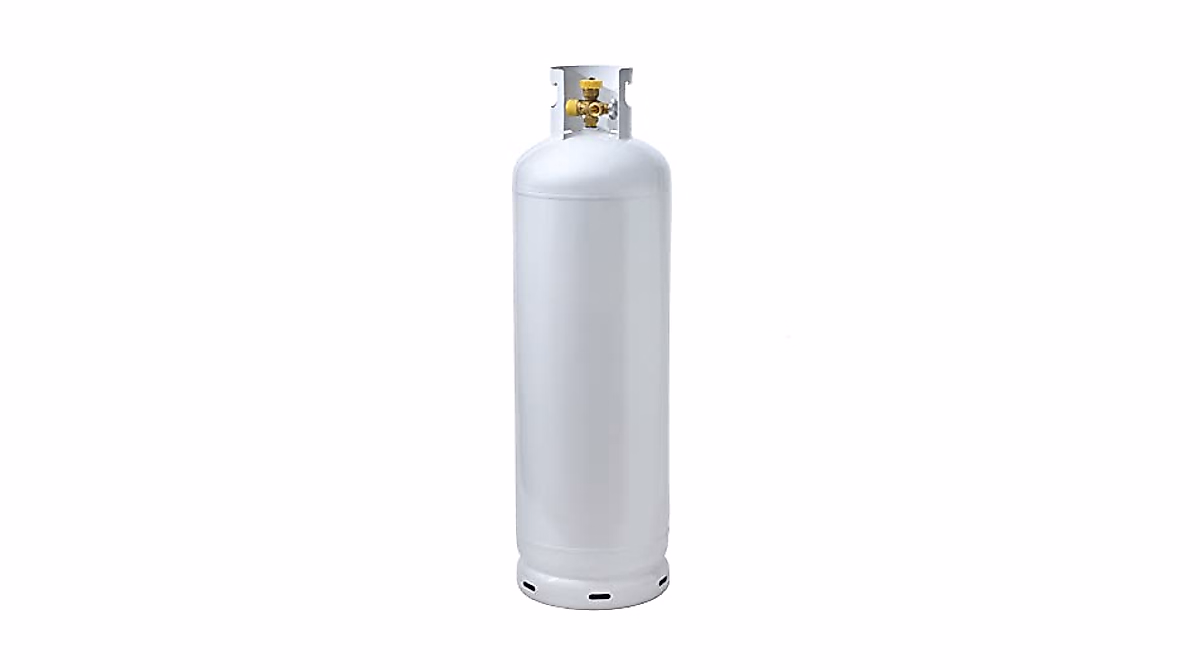 Flame King 100LB Multi-Valve Propane Tank with On-Site Refill