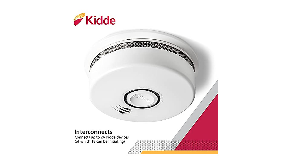 Kidde Smoke Detector with 10-Year Battery & Voice Alerts