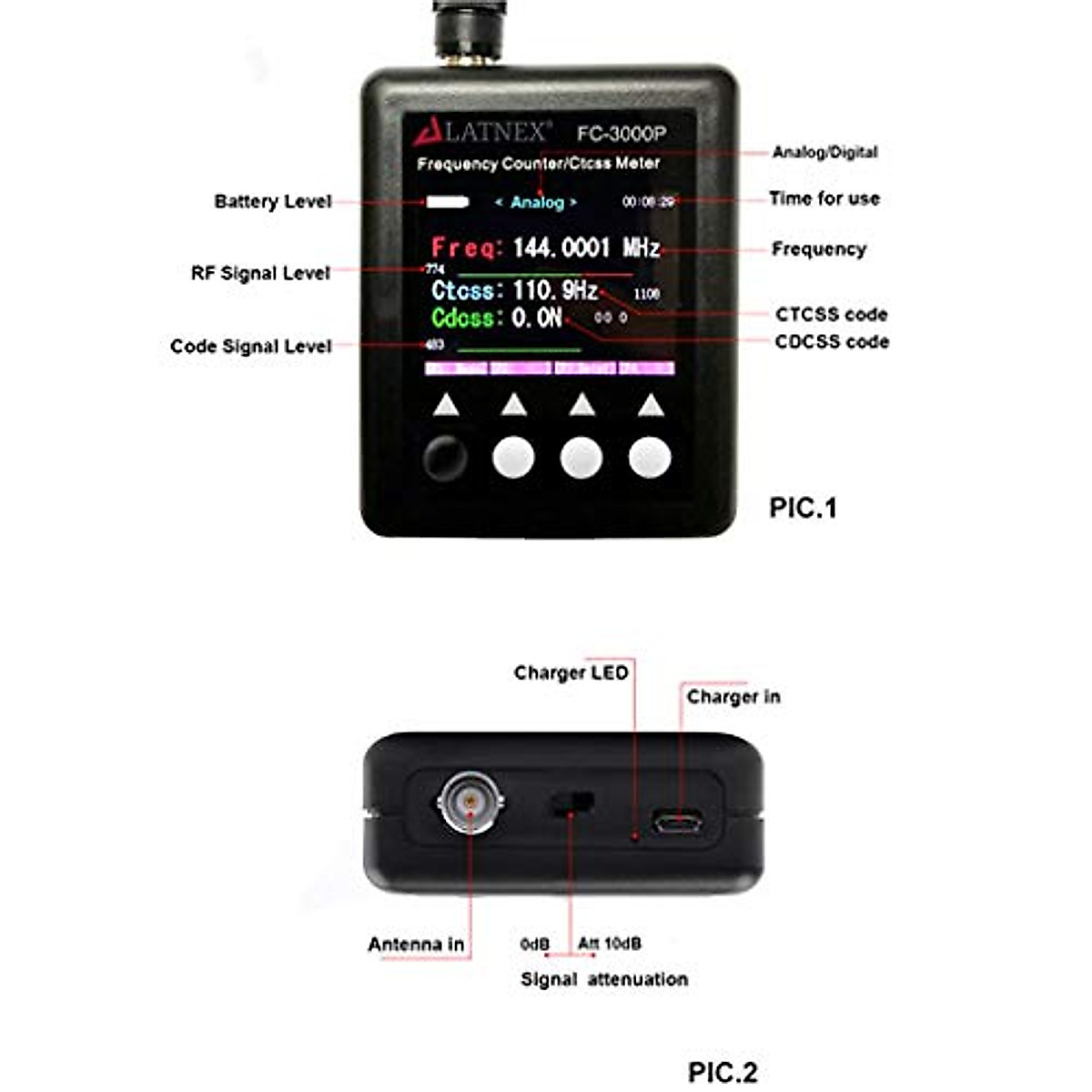 FC 3000P Ham Radio CB Frequency Counter High Precision 100 3000MHz