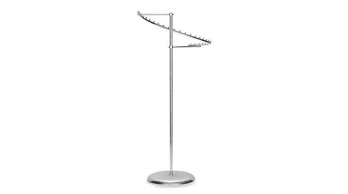 Chrome 29-Ball Spiral Rack for Retail Apparel Displays
