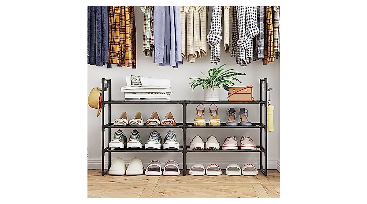 Stylish 4-Tier Fixwal Shoe Rack for Organizing Shoes