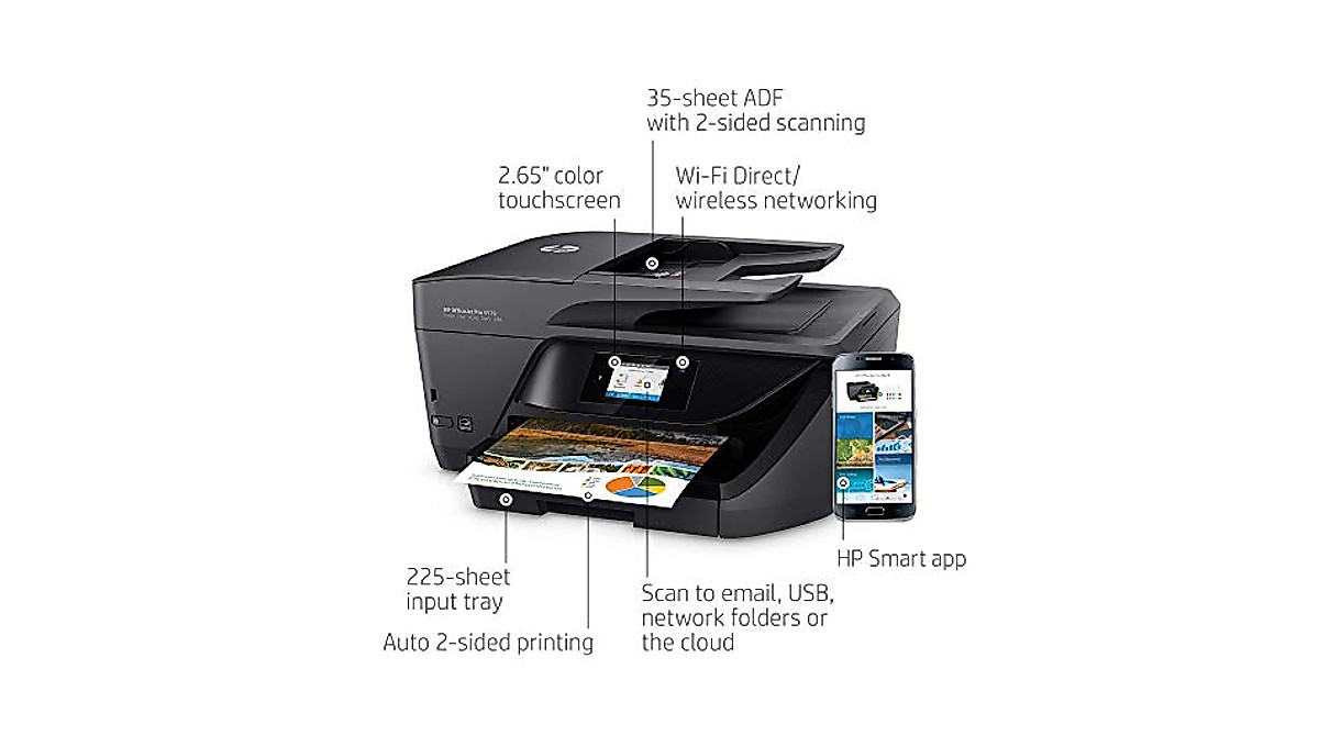 HP OfficeJet Pro 6978 Wireless All-in-One Printer | Mobile & Cost-Effective