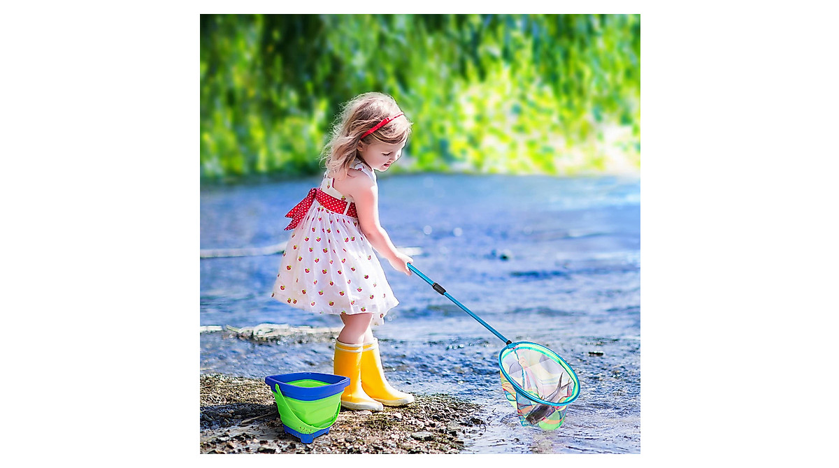 Kids Telescopic Fishing Net & Bucket - Outdoor Fun