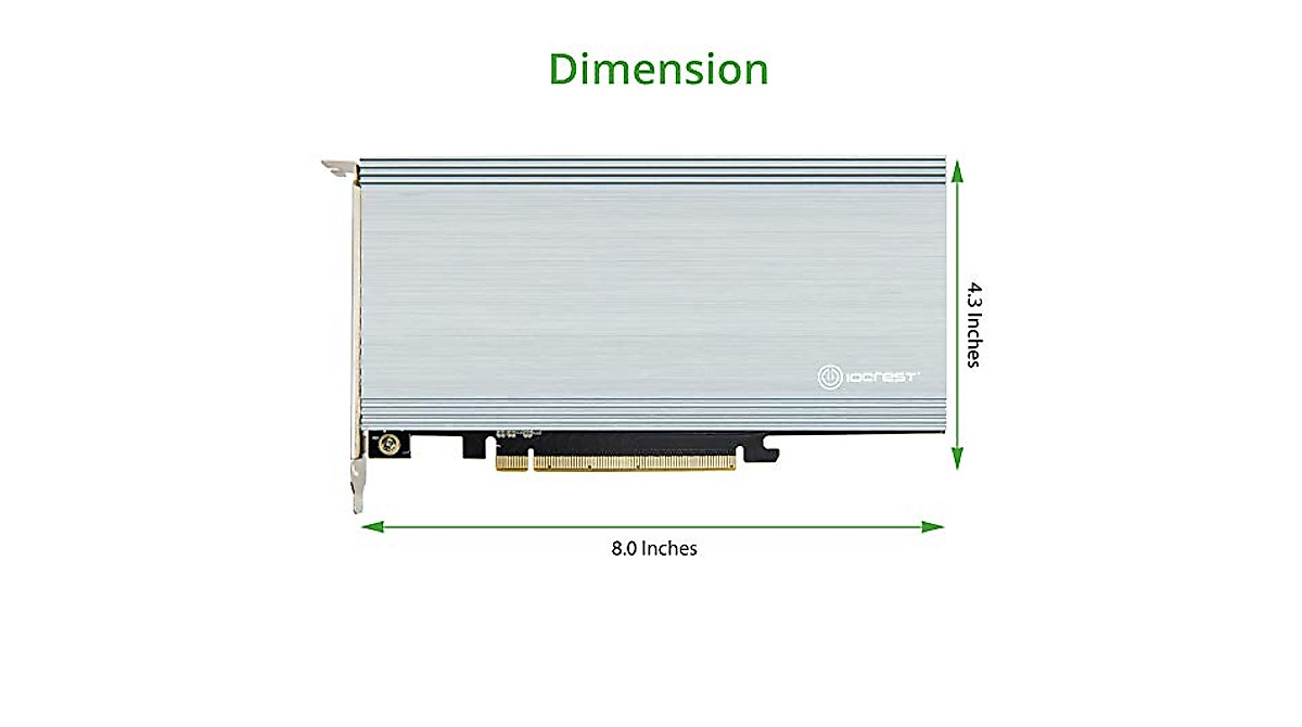 Syba Quad M.2 NVMe Riser Controller for Fast Storage