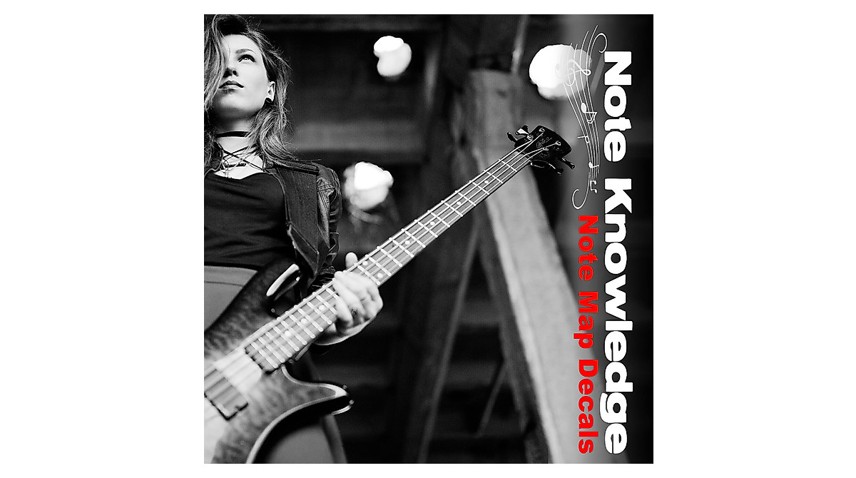 Learn Bass Guitar Notes with Fretboard Stickers