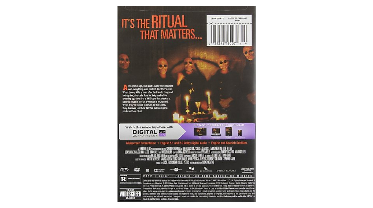 Ritual DVD & Digital UltraViolet – Suspenseful Psychological Thriller
