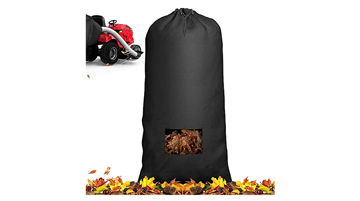 Upgraded Lawn Tractor Leaf Bag - Large Capacity & Durable Collection
