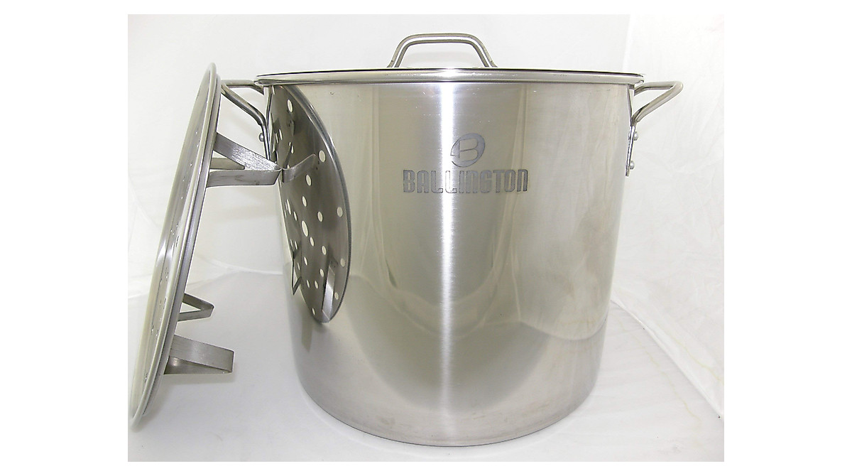 40 QT Stainless Steel Stock Pot for Cooking & Brewing | Ballington