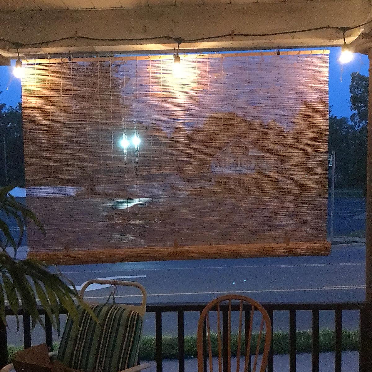Bamboo Roller Blinds for Outdoor Privacy & Sunshade