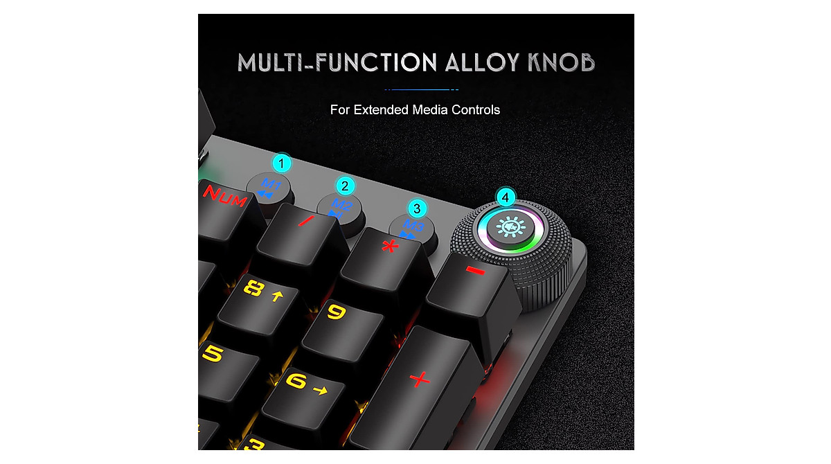 AULA Mechanical Gaming Keyboard - Rainbow LED & Ergonomic