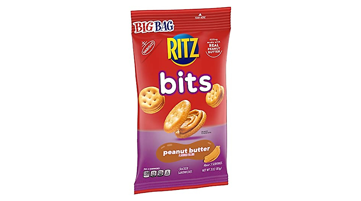 RITZ Bits Peanut Butter Crackers - Big Bag, 12 Pack