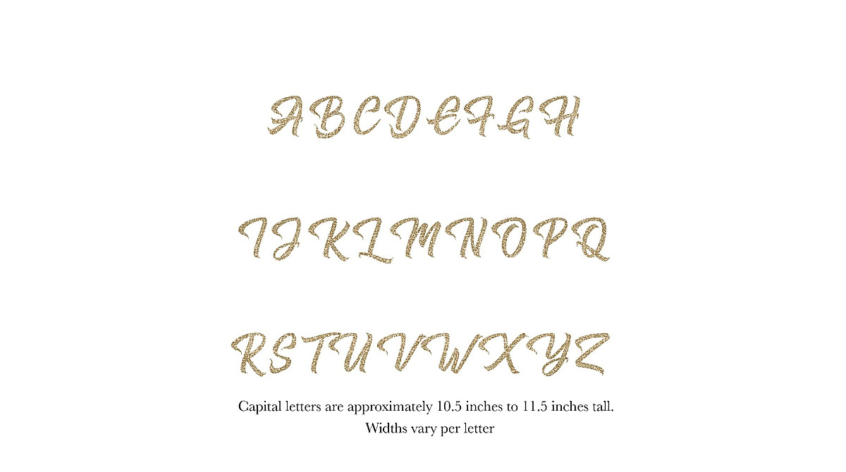 Custom Glitter Backdrop Letters for Party Decor