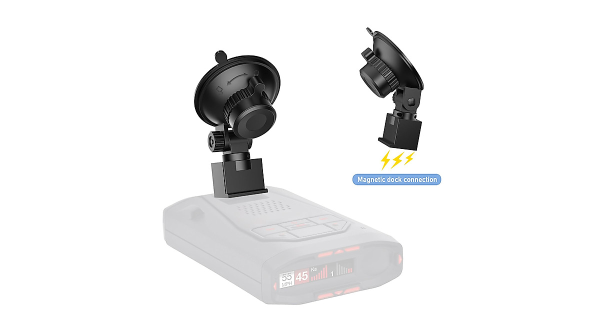 SDSACZMU Radar Detector Mount, Car Windshield & Dashboard Suction