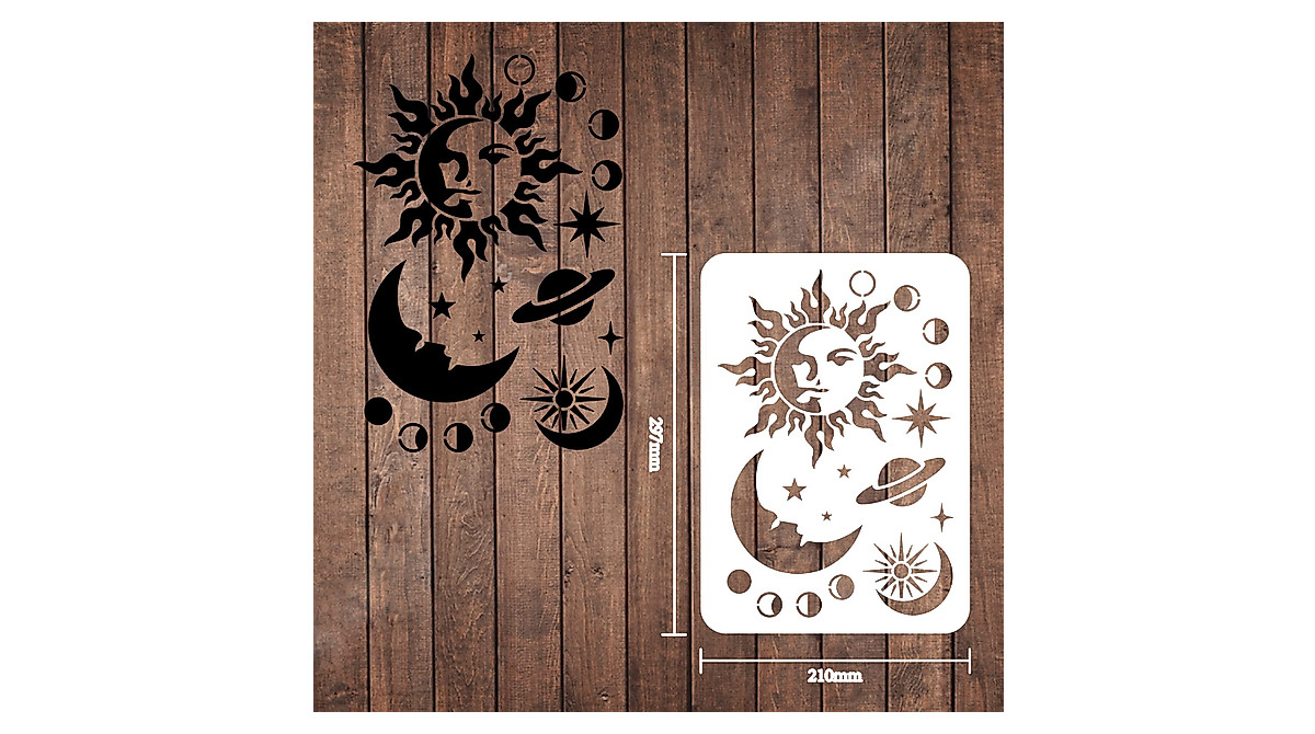 FINGERINSPIRE Cosmic Stencil for Creative DIY Projects