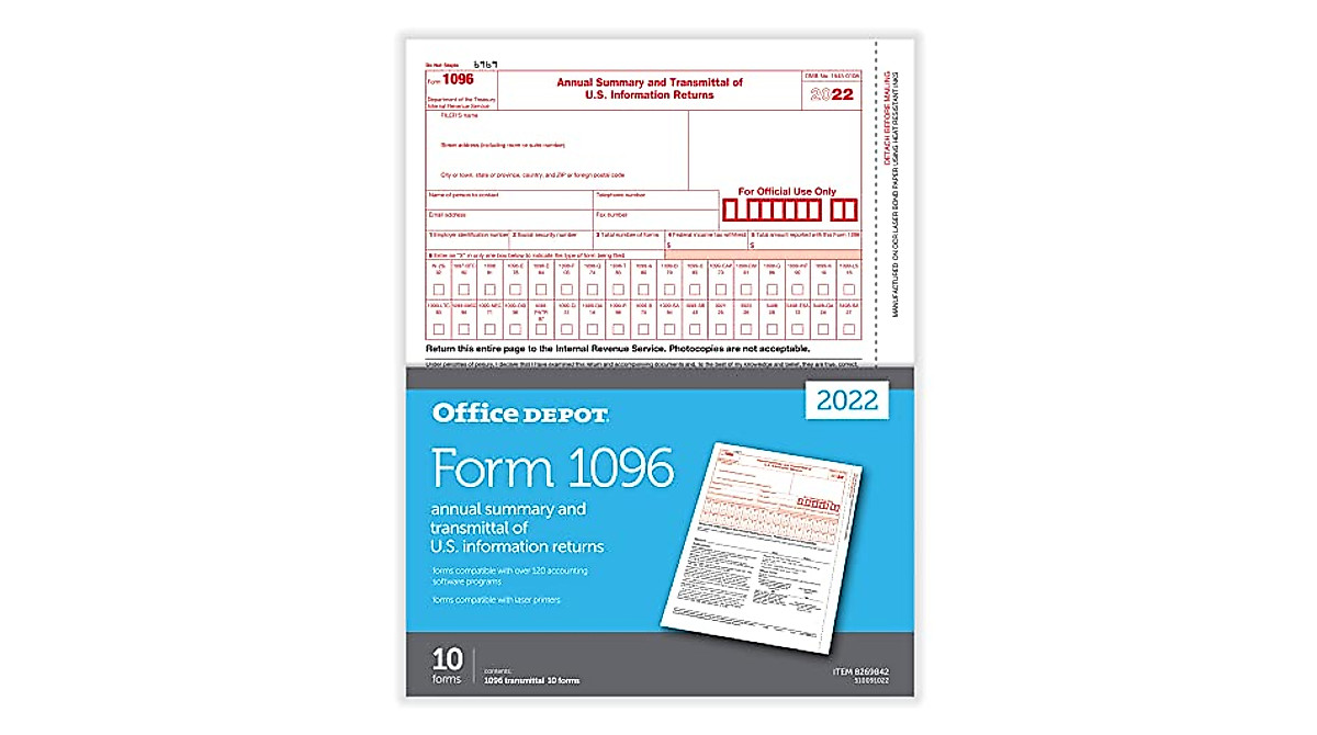 Office Depot 1096 Laser Tax Forms for Accurate IRS Filing