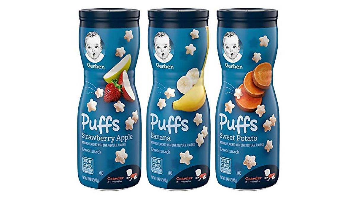 Gerber Puffs Snack Pack for Babies – Wholesome & Easy To Eat
