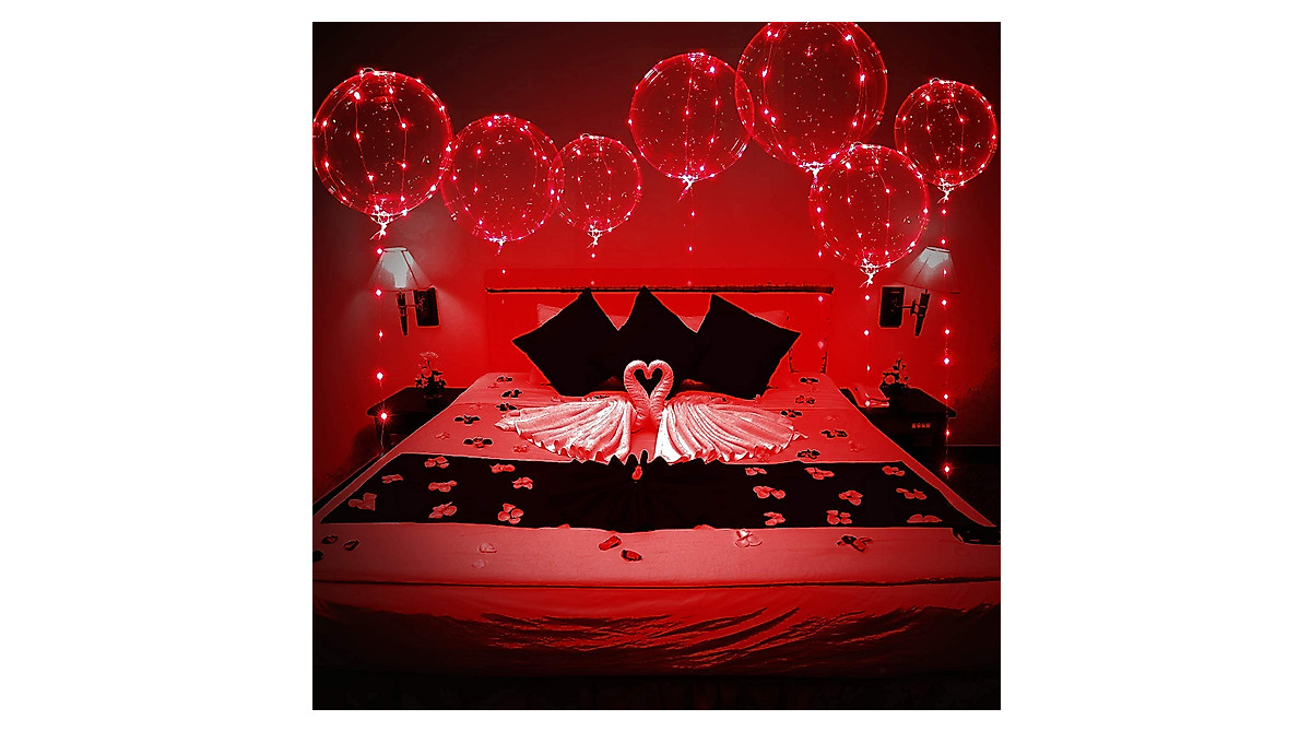 Red LED Light Up Balloons for Any Celebration